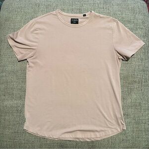 Cuts Clothing AO Curve-Hem Tee M - Pink/tan